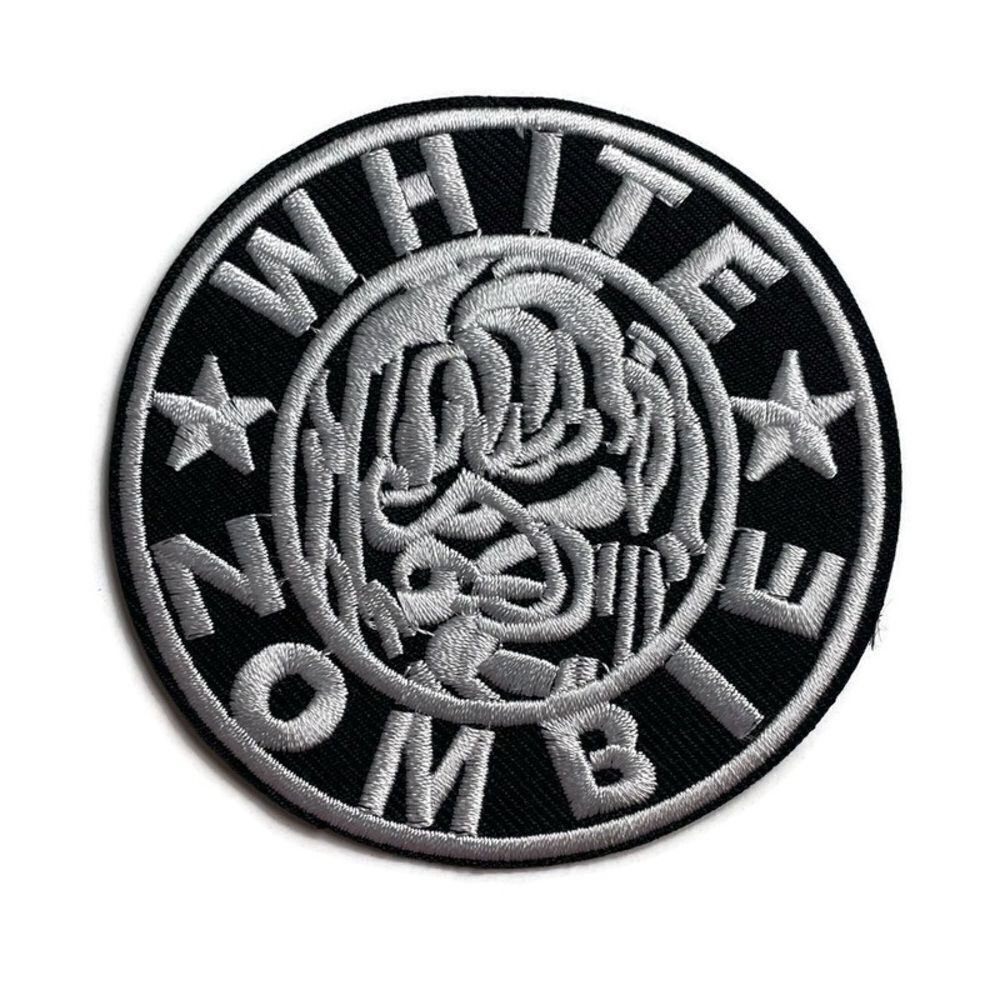 White Zombie Circle Embroidered Patch